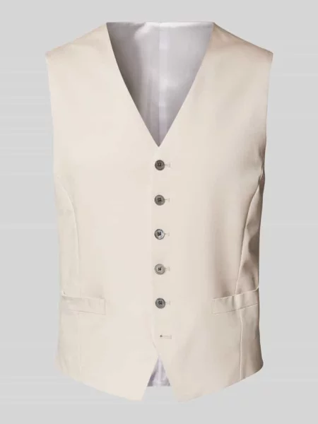 Kamizelka o kroju regular fit z mieszanki z dekoltem w serek Joop! Collection