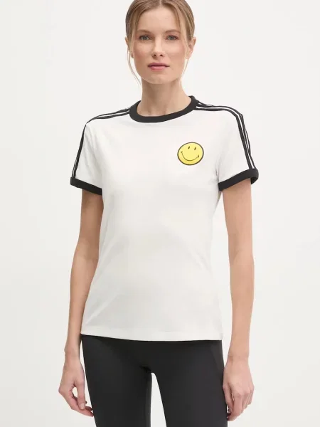 Kratka majica adidas Originals X Smiley bež