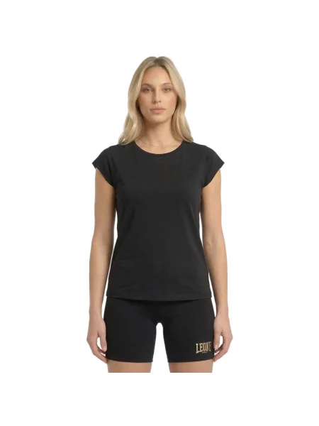 Scurt tricou Leone 1947 cu mâneci scurte negru