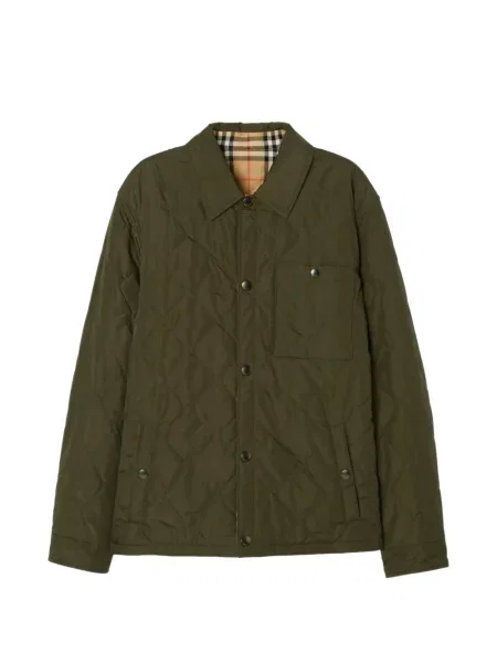 Matlasat cămașă Burberry verde