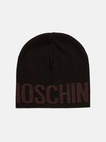 Moschino kapa z dodatkom volne rjava