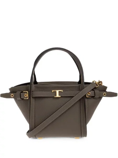 Geantă shopper Tod's din piele gri