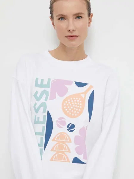 Кофта Ellesse Rosiello Sweatshirt з принтом білий
