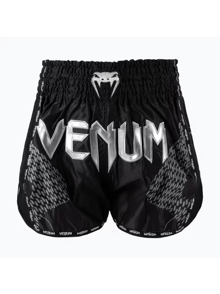 Мъжки тренировъчни шорти Venum Nexus Muay Thai black/silver черно