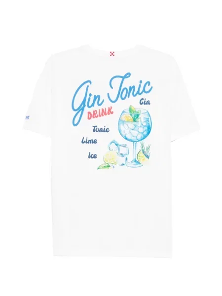 Tricou Mc2 Saint Barth cu imagine alb