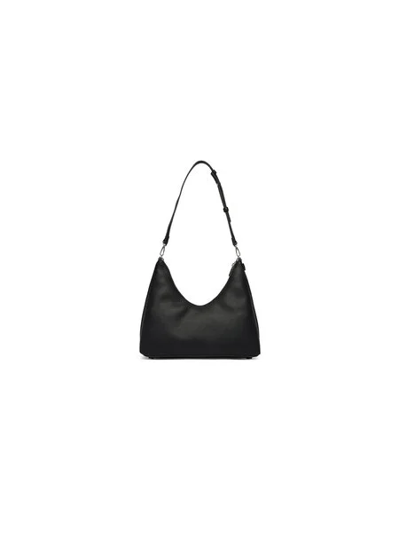 Táska Calvin Klein Emblem Hw Pebble Shoulder Bag fekete
