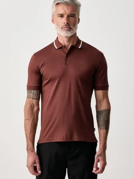 Tricou polo Boss maro