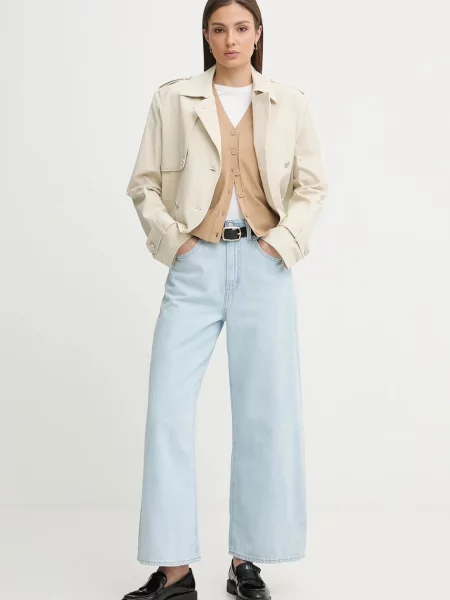 Dkny płaszcz beżowy