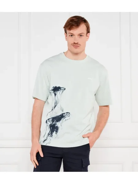 BOSS ORANGE Tricou Te_Jellyfish | Relaxed fit verde