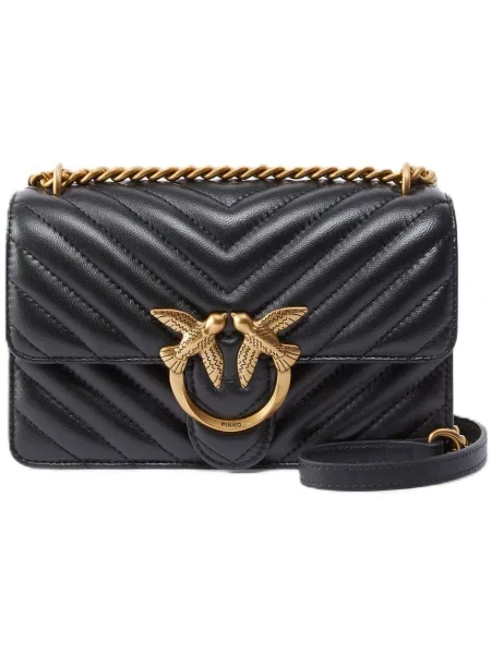 Geanta crossbody Pinko din piele negru