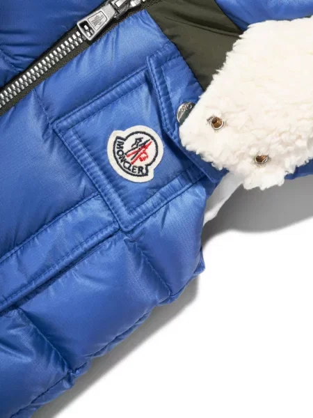 Kamizelka dziecięca Moncler Enfant niebieska