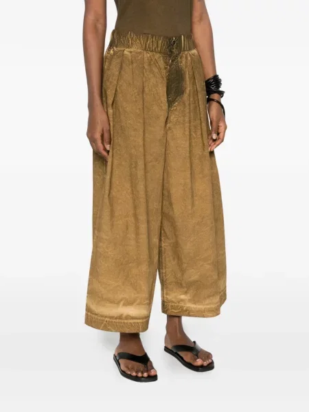 Pantaloni Uma Wang plisate maro