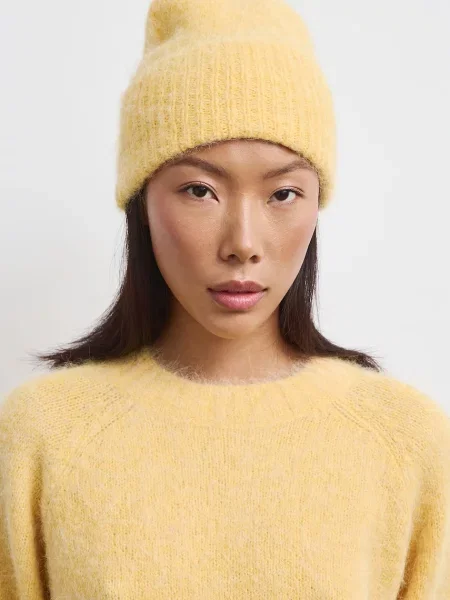 Medicine beanie kapa za žene žuta