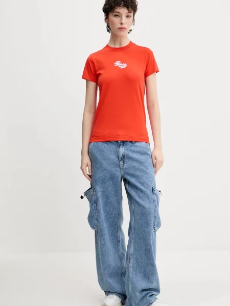 Karl Lagerfeld Jeans Kratka majica oranžna