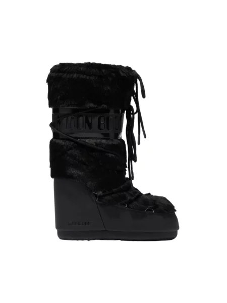 Śniegowce Moon Boot Icon Faux Fur black | WYSYŁKA W | 30 DNI NA ZWROT czarne