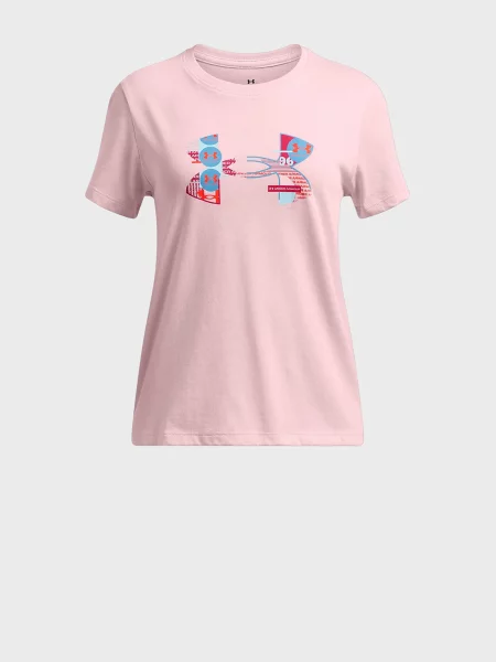 Дитяча футболка Under Armour рожева