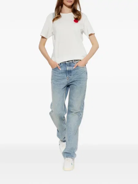 Μπλούζα Emporio Armani με απλικέ λευκό