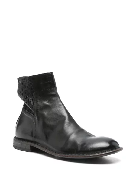 Cizme scurte Moma din piele negru