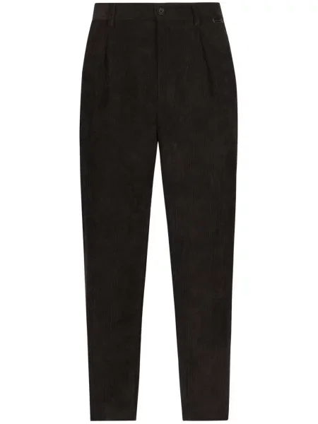 Pantaloni Dolce & Gabbana de catifea cord negru