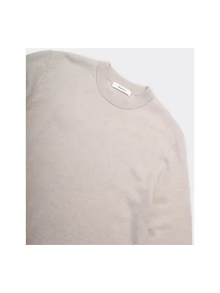 Sweter o kroju regular fit z dzianiny z czystej wełny merino model ‘TRAY’ Selected Homme beżowy