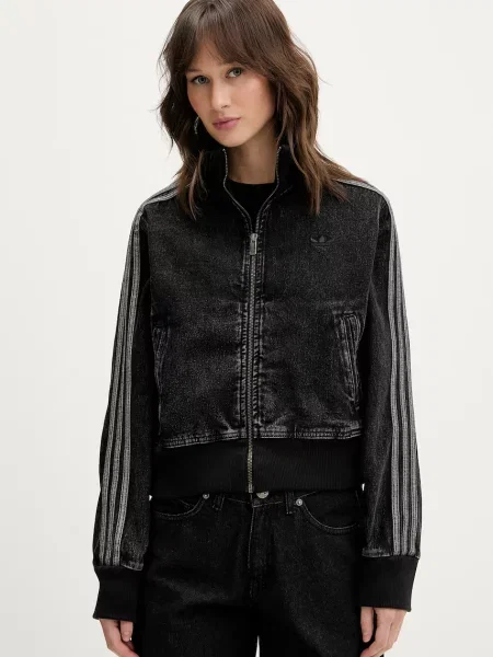Adidas Originals kurtka jeansowa Firebird czarna