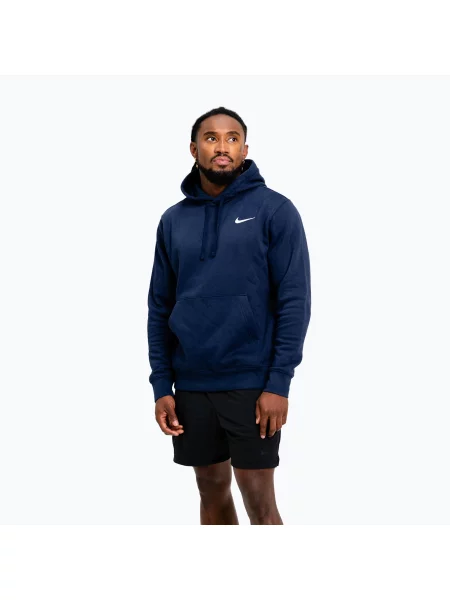 Hanorac cu glugă Nike Strength alb