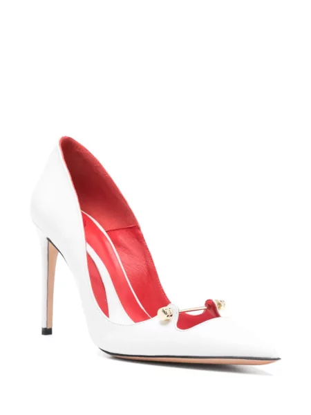 Pantofi cu toc Hardot alb