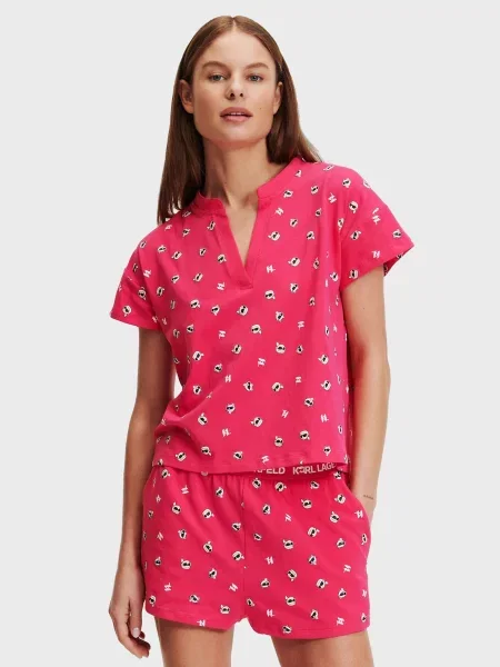 Піжама Karl Lagerfeld рожева