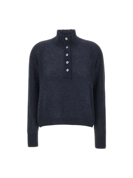 Sweter Gran Sasso z alpaki niebieski