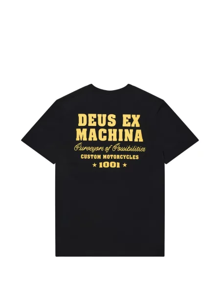 Scurt tricou Deus Ex Machina cu imagine negru