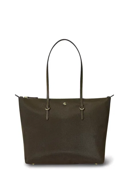 Geantă shopper Lauren Ralph Lauren verde
