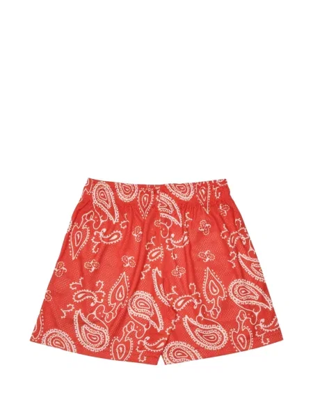 Pantaloni scurți Eric Emanuel cu model paisley roșu