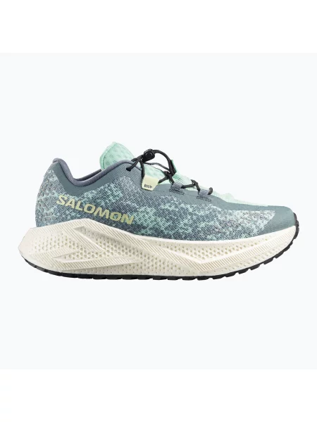 Női futócipő Salomon Aero Glide 4 GRVL stormy weather/lichen/vanilla ice. Méret: 38 EU zöld