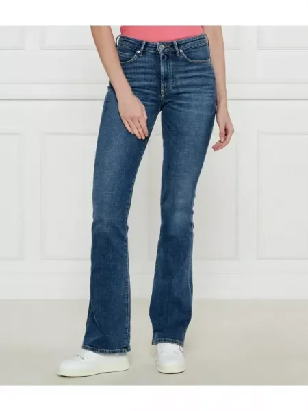 Pinko Blugi FLORA | flare fit albastru