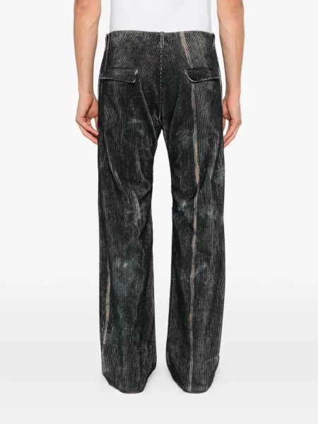 Pantaloni K'ang de catifea cord negru
