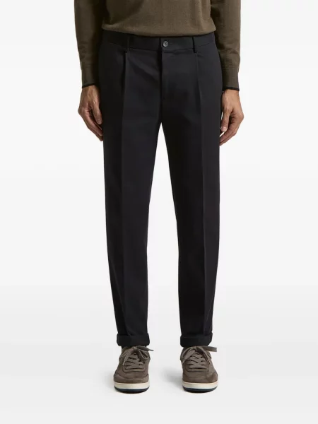 Pantaloni Peserico plisate albastru