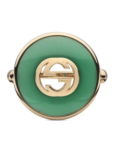 Pierścionek Gucci zielony