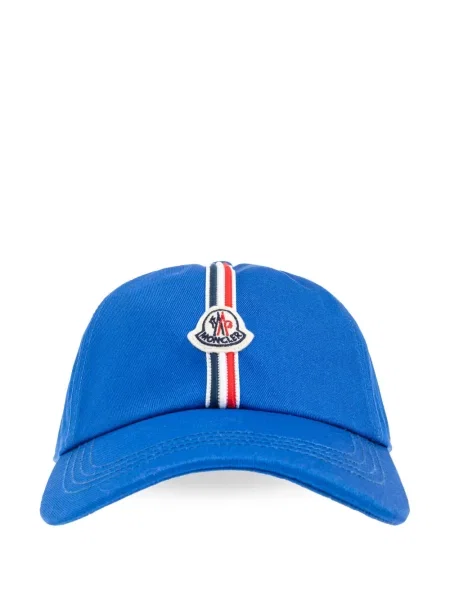 Czapka z daszkiem dziecięca Moncler Enfant niebieska