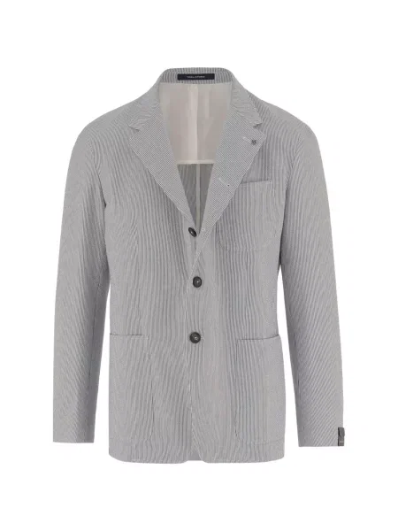 Pruhované pruhované sako Tagliatore bílé