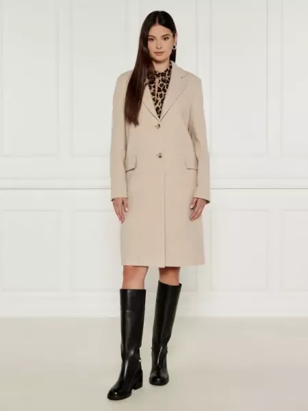 Joop! De lână palton bej