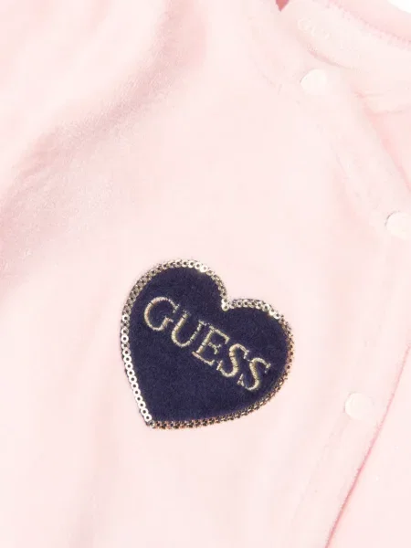 Piżama dziecięca Guess różowa