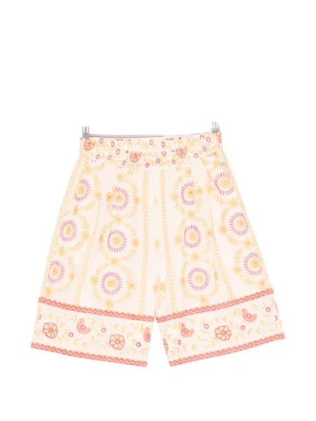 Pantaloni scurți Twinset cu broderie cu model floral