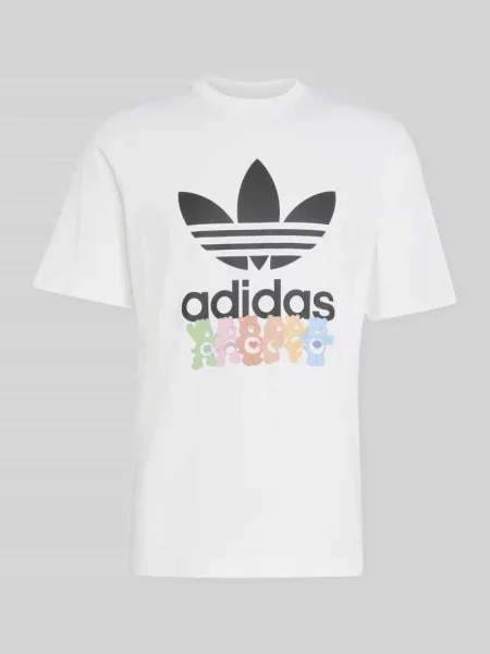 T-shirt o kroju regular fit z czystej bawełny Adidas Originals biała