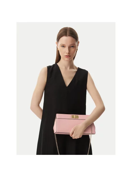 Ročna torba Tommy Hilfiger Th Modern Clutch Svetlo rožnata roza