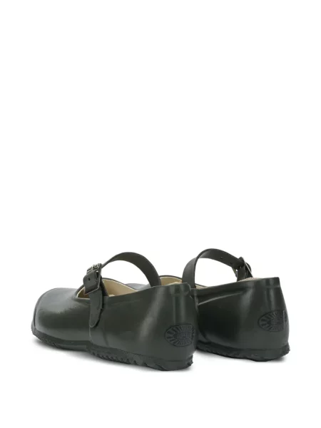 Balerini Superga cu bretele verde