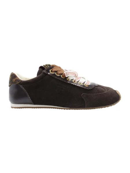 Sneakersy Kurt Geiger zamszowe brązowe
