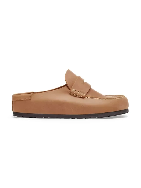 Tenisky Birkenstock Naples Wrapped Oiled Leather Unisex Cognac EUR 42 hnědé