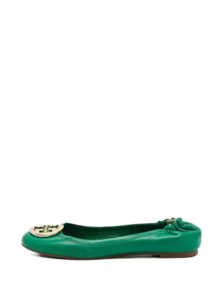 Balerini Tory Burch cu autograf verde