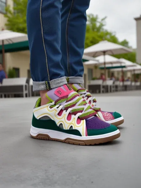 Sneakerși Resti alb