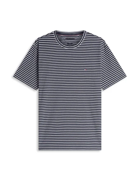 TOMMY HILFIGER Tricou ESS SEASONAL bleumarin alb